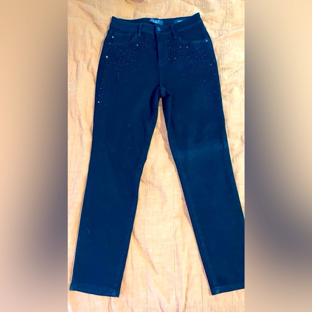 Judy blue black rhinestone Jeans 7/28